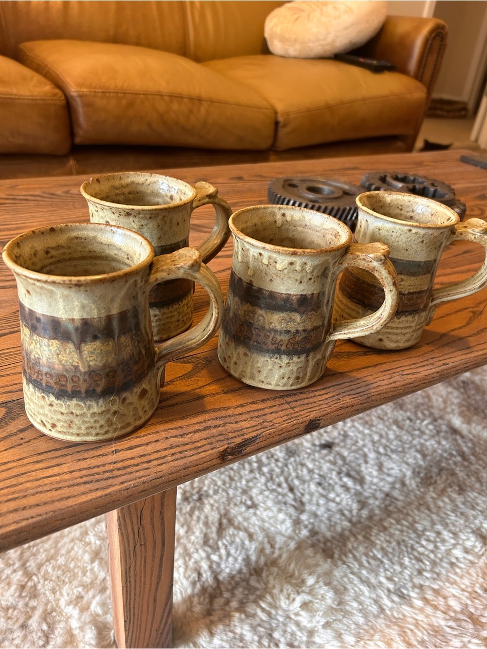 Set of Four Zappa Pottery Mugs